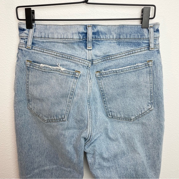 Abercrombie & Fitch 90’s Straight Ultra High Rise Light Destroy Women’s 29 Short - Picture 5 of 8